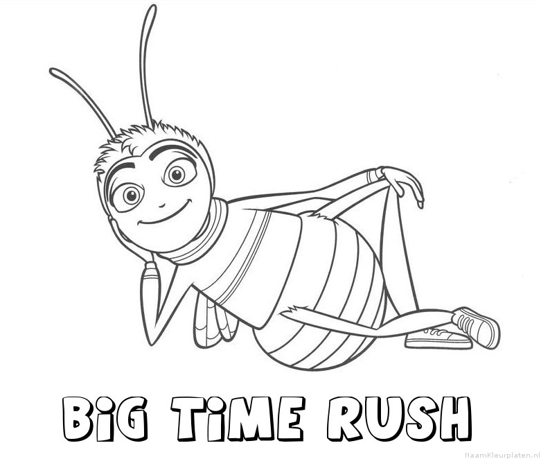 Big time rush bee movie kleurplaat